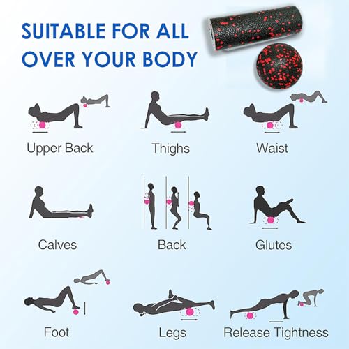 Extra Mini Foam Roller - High Density Massage Roller, Extra Small Yoga Roller for Physical Therapy, Myofascial Release, Deep Tissue & Muscle Recovery of Arms and Legs