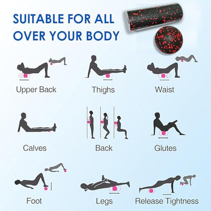 Extra Mini Foam Roller - High Density Massage Roller, Extra Small Yoga Roller for Physical Therapy, Myofascial Release, Deep Tissue & Muscle Recovery of Arms and Legs