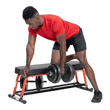 Sunny Health & Fitness Weight Bench for Heavy Duty Workouts, Exercise, Strength Training, Lifting and Home Gyms