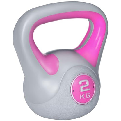 SPORTNOW Kettlebell, Kettle Bells with Handle for Home Gym Weight Lifting and Strength Training