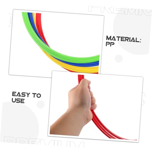 Yardwe 4pcs Enhanced Agility Training Soccer Speed Agility Rings Football Training Gear for Drills Coordination