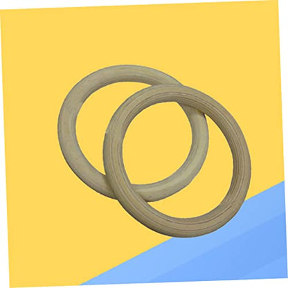 TOYANDONA Birch Wood Gymnastic Rings 250kg Load for Cross Training Workouts