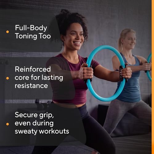 Pilates Ring Circle, Magic Circle Pilates Ring, Inner Thigh Exercise Equipment, Fitness Rings for Women, Thigh Master Inner Thigh Exerciser, Yoga Ring Pilates Equipment for Home Workouts