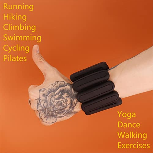STONESAM Wrist & Ankle Weight for Women-Set of 2 (1lb) - color: ink black