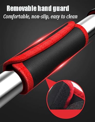 Chin Up Bar Doorway Pull Up Bar with Gymnastics Rings, No Screw Adjustable Strength Training Chin Up Bar Up Bars, Max Load 551lbs Horizontal Exercise Bar (Size : 110-138cm/43.3-54.3in)