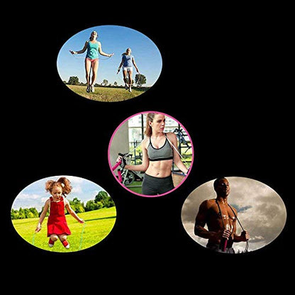 Adjustable Jump Rope Speed Skipping,Tian Rope Cardio,Workout and Fitness Training Jump Rope for Kids Men Women