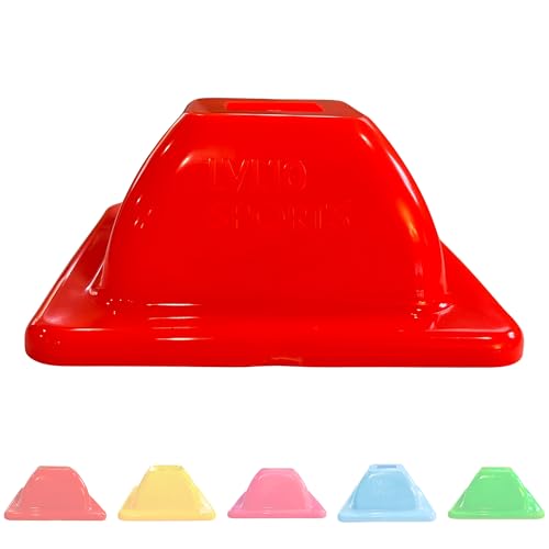 LVL10 Pro Training Cones - 2" Mini Soccer Cones for Sports Training - for Basketball, Football, Basketball and Agility Drills - Soccer Field Markers That Won't Crack, Slide or Fly - color: Orange, style: 50 Pack