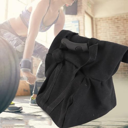 Weightlifting Training Sandbag Premium Adjustable Power Bag for Strength Training Home Gym Workout Black 22x23x17cm Oxford Cloth