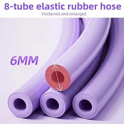 Multifunctional Pedal Resistance Band, 8 Tube Stretch Band with Handle, Upgrade Heavy-Duty TPE Tubes with 300% Stretch, Shaping Exercise Equipment for Abdominal, Leg, Arm and Back Slimming Training