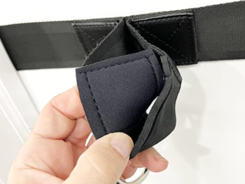 Bodylastics Upgraded Resistance Band Ultra Anchor Attachment -Heavy Duty Door Anchor for Exercise Bands -Strong Nylon Webbing, Neoprene Padding, D-Rings -Door Anchor System for Workout Bands w/Handles