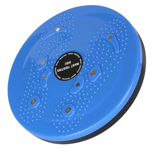 Body Sculpting Waist Twisting Disc with 8 Magnets - 9.8 Inch Ab Rotating Balance Board, Stable & Easy to Use for Beginners to Advanced Fitness Enthusiasts - color: Blue