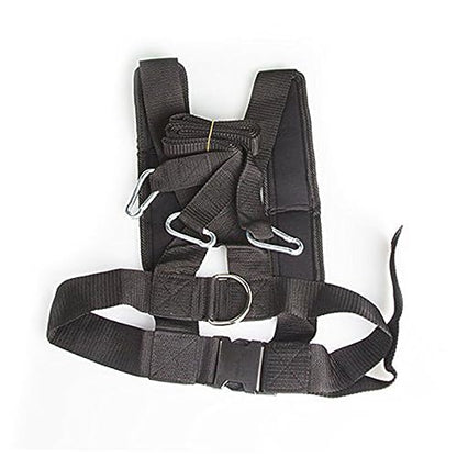 HANABASS Adjustable Sled Harness with Heavy Duty Hooks Resistance Band Tool for Speed and Endurance Training Durable Fitness Equipment for Core Strength Posterior Chain Development