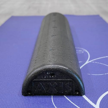OPTP AXIS Firm Density Foam Roller – Half-Round, Black, 36" X 3" - color: Black - 36" X 3" Half-round