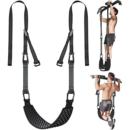 Kipika Wall Mounted Pull Up Bar & Pull Up Bands with Dip Belt - Heavy Duty Steel, Adjustable Resistance, Full Body Workout for Home Gym