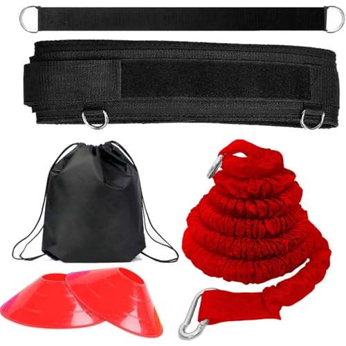 Speed Training Equipment, Resistance Bungee Band Multi-Sport Exercise Set Improve Focus Explosive Agility Power Strength Vertical Jumping Basketball Tennis Football Volleyball