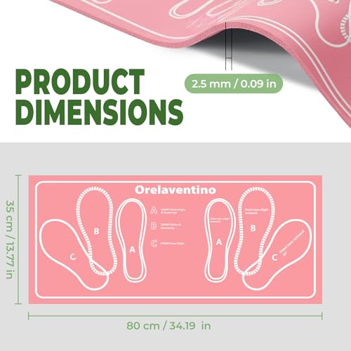 Squat Mat with Foot Position,Non-Slip Workout Mat for Squats & Leg Exercises, Improves Muscle Activation & Knee Support, Home Gym Fitness Mat,30 * 13.8"inch Squat Pad - color: Pink