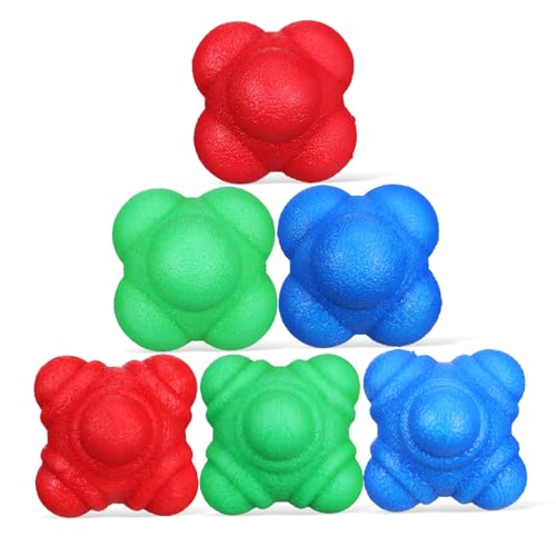ibasenice 6pcs Reaction for Hand Eye Coordination Training Agility Exercise Low and High Difficulty and Lightweight for Indoor and Outdoor Use