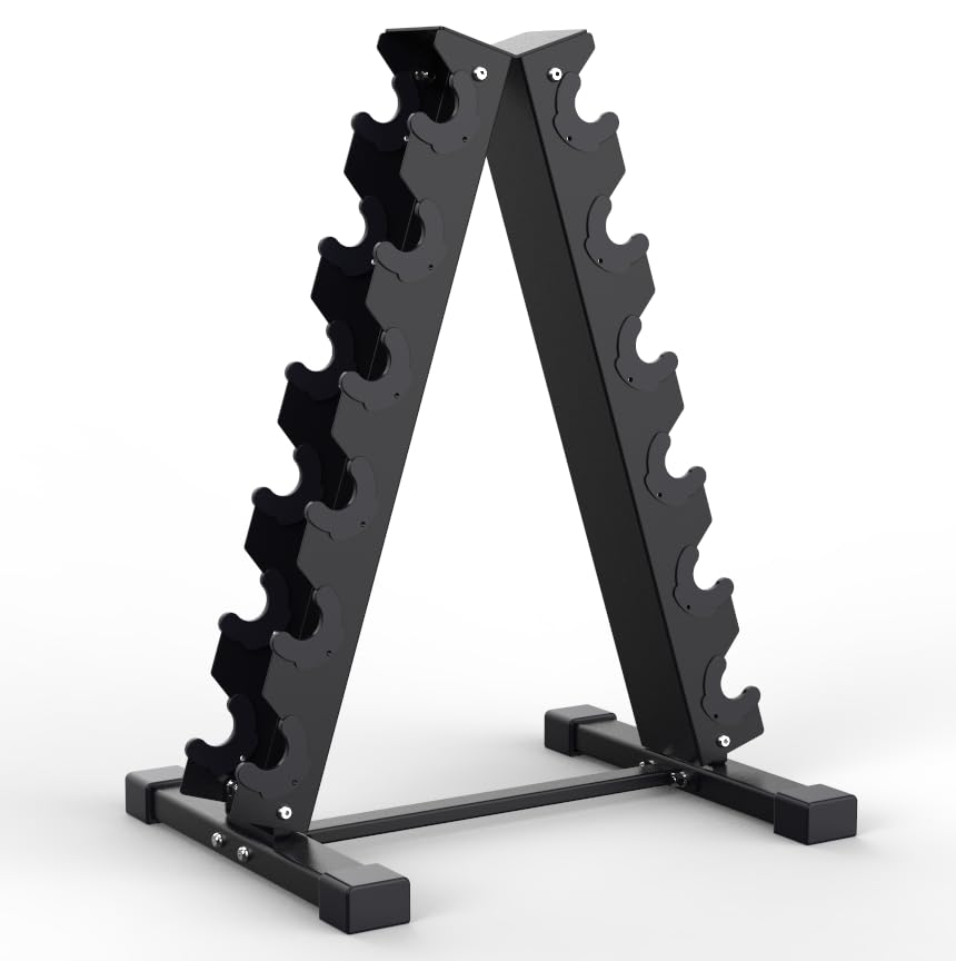 Dumbbell Rack Compact Weight Rack for Dumbbell, Kettlebell, Barbell, Heavy Duty Weight Storage Organizer