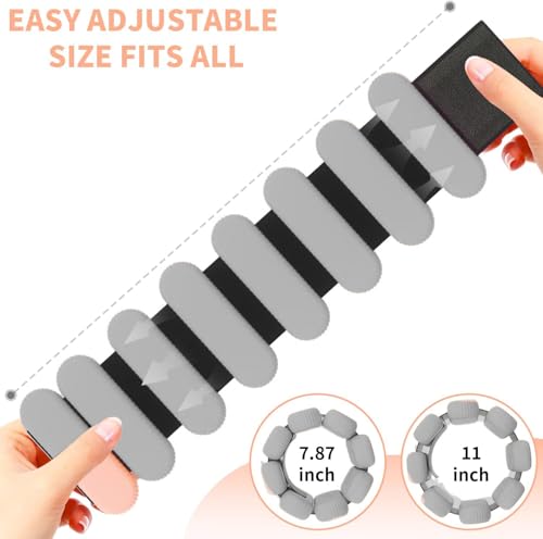 YOVKOK Adjustable Wrist Ankle Weights, 2 LBS/Pair, Bundle Options - color: Gray