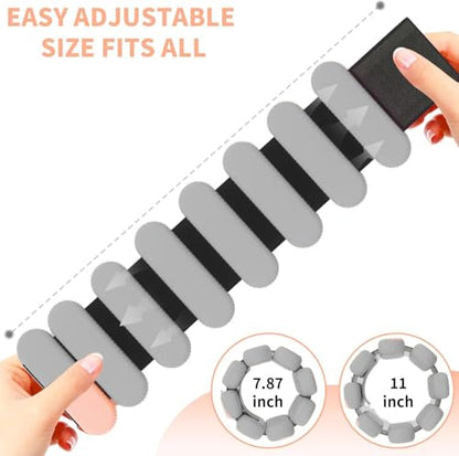 YOVKOK Adjustable Wrist Ankle Weights, 2 LBS/Pair, Bundle Options - color: Gray