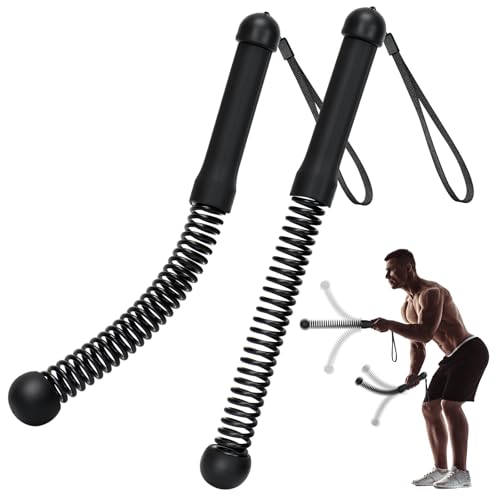 Upgrade Weighted Ropeless Battle Ropes, 2PCS Cordless Battle Rope for Home Gym, HIIT, Strength, Quiet Portable Training Rope, Workout Ropes Versatile Fitness Equipment for Men Women - color: Black