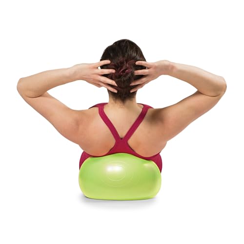 OPTP Soft Movement Ball - 12 Inch Exercise and Pilates Ball for Yoga and Core Stability, Soft Inflatable Physical Therapy Balls Featuring Easy-Grip Texture