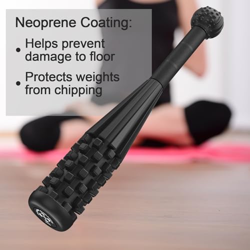 POWER GUIDANCE Macebell Steel Clubbell (2kg-10kg) – Indian Club with Massage Surface for Shoulder Mobility, Grip Strength & Rehabilitation – Solid Steel Weighted Club with Rubber Coating for Home Gym, BJJ & Wrestling