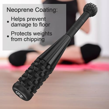 POWER GUIDANCE Macebell Steel Clubbell (2kg-10kg) – Indian Club with Massage Surface for Shoulder Mobility, Grip Strength & Rehabilitation – Solid Steel Weighted Club with Rubber Coating for Home Gym, BJJ & Wrestling