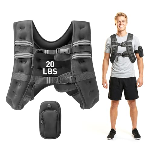 Weighted Vest for Women Men, Weight Vest for Walking, Adjustable Weight Training Vest for Workout, Running, Exercise - size: 20lbs