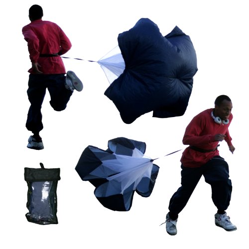 BlueDot Trading Speed Training Resistance Running Parachute Power Chute for Fitness, Strength Training, Football, Track, Soccer, and any other sports, Medium 48-Inch