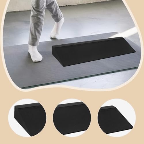 Squat Wedge Block Squat Ramp Portable Heel Elevated Calf Stretcher Foot Incline Board for Workout Practice Home Gym Fitness