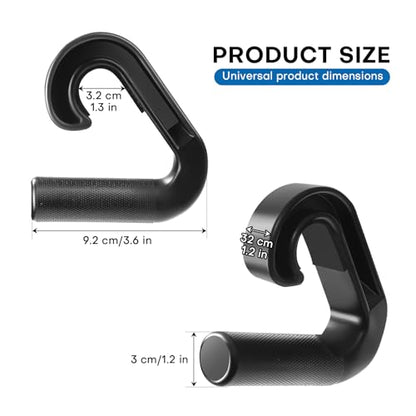Neutral Grip Pull Up Handles - Heavy Duty Multi-Purpose Handles for Pull Ups & Deadlifts - Ergonomic Workout Handles & Exercise Machine Attachments with Premium Grips - style: 90°hook handle