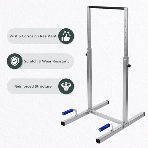 FEBTECH Dip Bar Station Set, 9 Level Adjustable Dip Machine, 1000 lbs Heavy Duty Dip Bar for Home Gym, Calisthenics Equipment for Home, Calisthenics Bar, Dips Bar, parallel bars, Full Body Pair Set