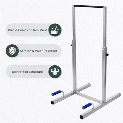 FEBTECH Dip Bar Station Set, 9 Level Adjustable Dip Machine, 1000 lbs Heavy Duty Dip Bar for Home Gym, Calisthenics Equipment for Home, Calisthenics Bar, Dips Bar, parallel bars, Full Body Pair Set