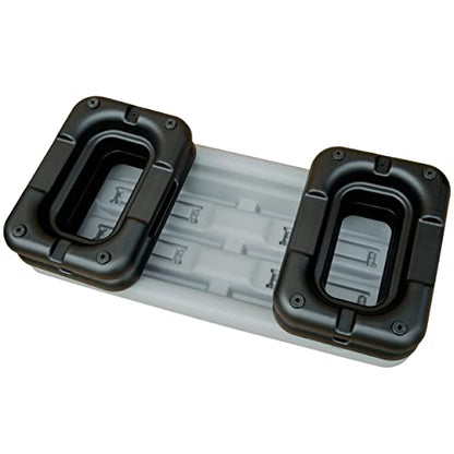 28.5" Original Aerobics Step Height Adjustable 4" - 6" - 8" Fitness & Exercise Step Platform with 4 Risers