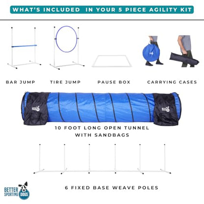 Better Sporting Dogs Complete Starter Agility Set for Dogs, 5 Piece