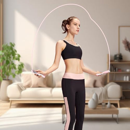 Fitness Skipping Rope - Counting Jump Rope, Speed Exercise Ropes | Adjustable Workout Equipment, Digital Training Jumper, Smart Jump Ropes With Home Gym Scenario