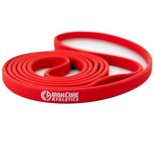 Premium Exercise Bands - Ultra Durable, Non-Slip, Comfort-Edge Resistance - Tested Over 30K Pulls - Three - color: Red 10-35lb - Single