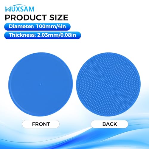 MUXSAM 14Pcs Spot Markers for Agility Dot Gym PE Training Dance, Flat Disc Markers, Soccer Cones, Field Court Markers, Football Training Equipment with Bag for Games Floor Dots Sport