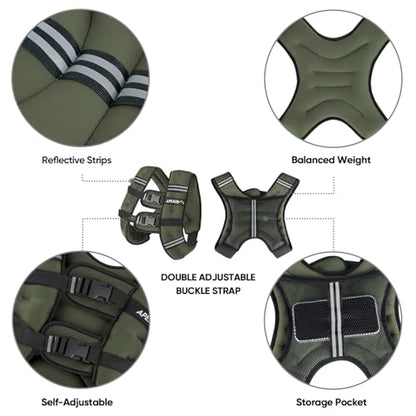 Weighted Vest Men Women, Weight Vest for Women Workout Equipment for Strength Training Running
