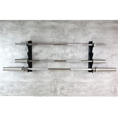 Barbell Rack Barbell Holder Wall Mount Barbell Storage Holder Olympic Bar Hanger for Home, Commercial, Garage Gym - color: Horizontal 4 Bars