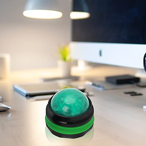 Coolrunner Massage Ball, Manual Roller Massager, Handheld Self Massage - color: Green