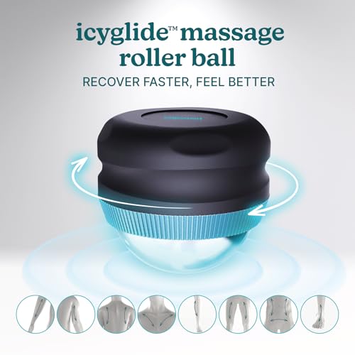 Homedics IcyGlide Portable Massage Roller Ball, Cryo Ball Cold Therapy