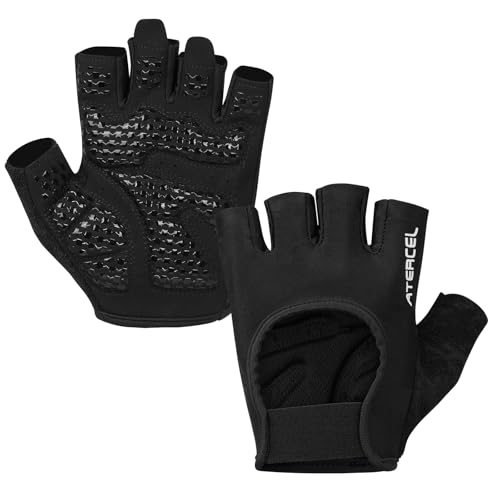ATERCEL Breathable Workout Gloves, Antislip Weight Lifting Gym Gloves for Men Women, Superior Grip & Palm Protection for Weightlifting, Fitness, Exercise, Training - size: Medium