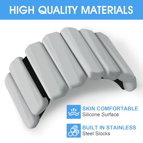 Wrist Weights Set of 2(1Lbs Each), Adjustable Wrist and Ankle Weights for Women and Men, Wearable Arm & Leg Weights Set for Walking, Yoga, Swimming, Cardio, Aerobics, Gym