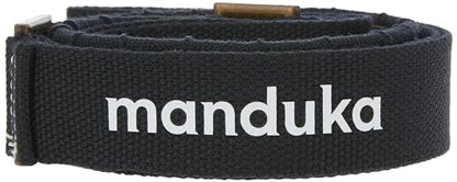 Manduka Yoga Commuter Mat Carrier - Eco-Friendly Cotton, Easy to Carry, Hands-Free, For All Mat Sizes - color: Black