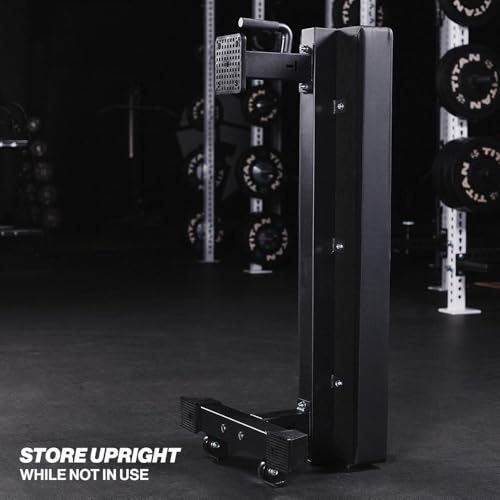 Titan Fitness TITAN Series Single Post Flat Bench, Rated 1,200 LB, 4" Thick HeftyGrip Vinyl Pad, Dedicated Home Gym Competition Weightlifting & Strength Training Utility Bench - color: Black
