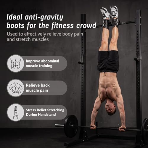 Anti Gravity Inversion Boots for Hanging Upside Down,Inversion Boots for Inversion Decompression Stretching and Abdominal Exercise,Strength Training Inversion Equipment for Home Gym
