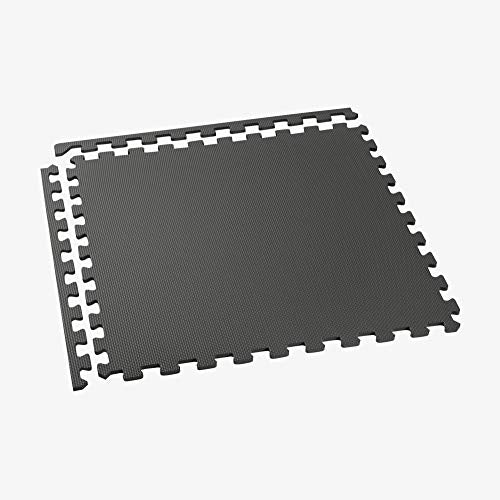 We Sell Mats 1/2 Inch Thickness Multipurpose EVA Foam Floor Tiles, Interlocking Floor Mat for Indoor Gym and Home Use, 24 in x 24 in, Charcoal Gray (24-13M)