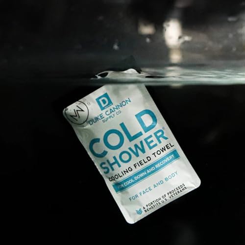 Duke Cannon Cold Shower Cooling Field Towels – Menthol Body Wipes for Men, No Rinse Face & Body Cleansing Wipes, 15 Individually Wrapped Towels (3 Pack) - size: 15 Count (Pack of 3)